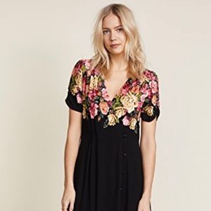 Free People Floral Midi Dress
